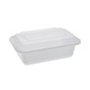 Pactiv Evergreen Newspring VERSAtainer Microwavable Containers, 24 oz, 5 x 7.25 x 2.63, White/Clear, 150PK NC838